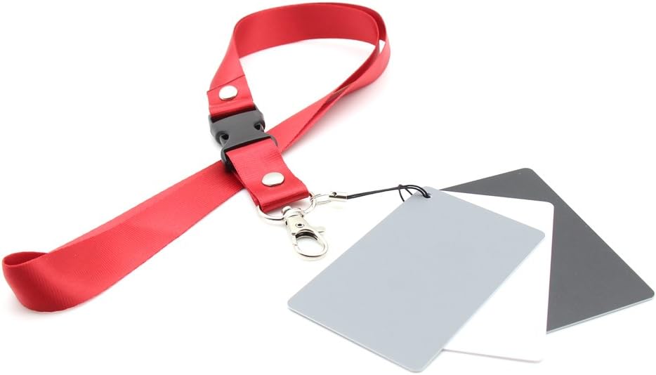 Photo Color/White Balance Card Set for Digital Photography Gray/White/Black Card