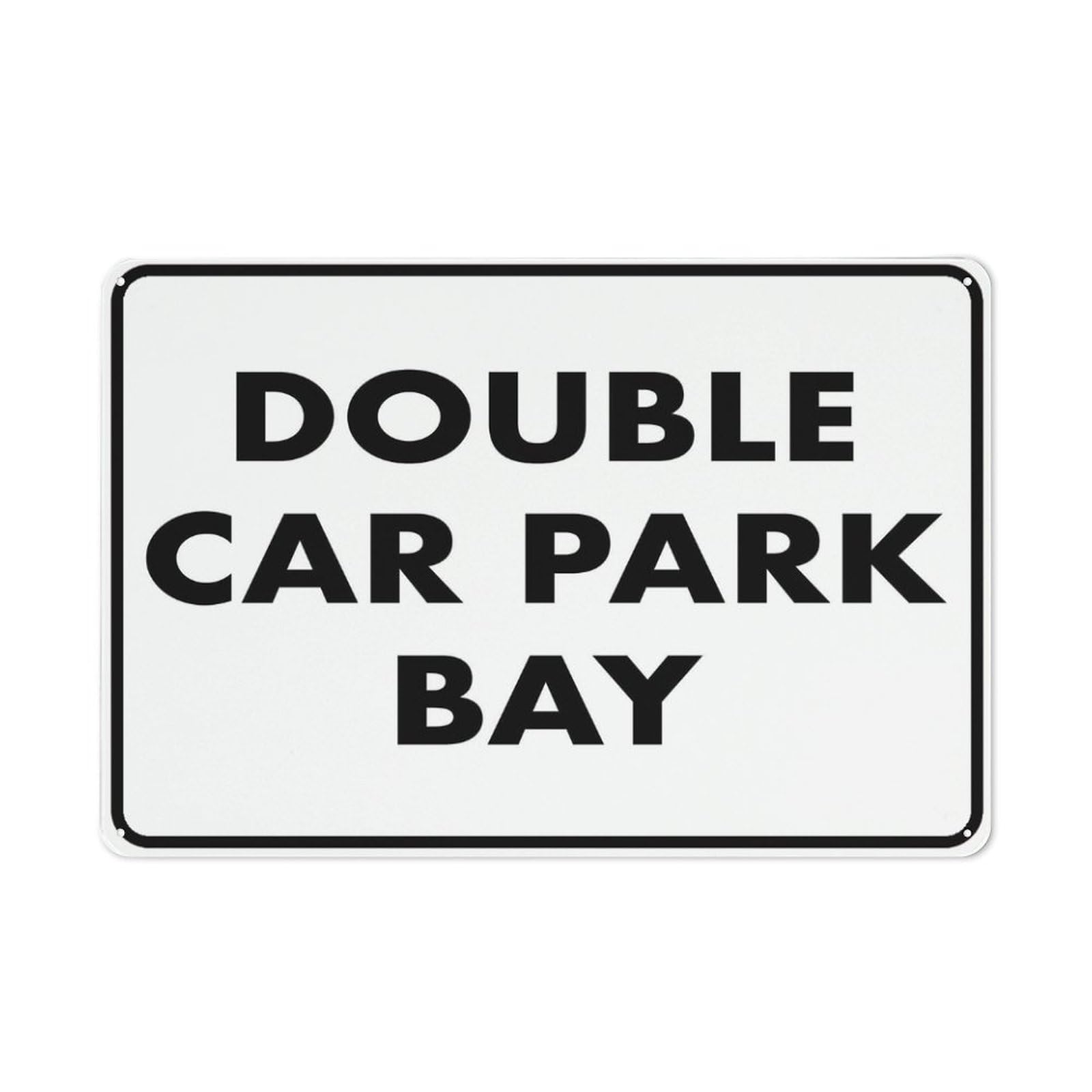 Double Car Park Bay Sign For Business 8"X12" Rust Free Aluminum Uv Printed,4 Pre-Drilled Holes.Durable/Weatherproof
