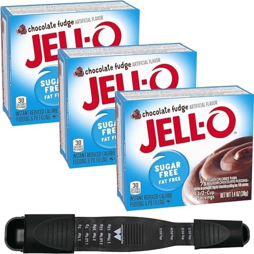 JellO Chocolate Fudge Instant Pudding Sugar Free (4Pack) Cooking And Baking