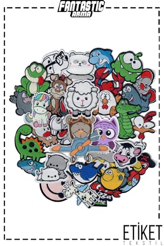 30-Piece Iron-On Animal Patch Set, Embroidered Cute...