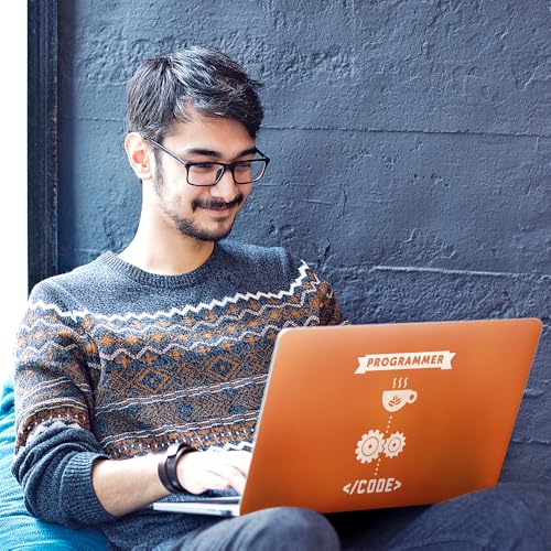 Image of Galaxsia Programmer01 Top+Wrist Pad Vinyl Laptop Skin /Sticker /Cover Upto 15.6 Inches Laptops Laminated-Removable-HD Quality Compatible for Hp-Dell-Sony-Lenovo-Asus etc.(15x10 Inches)