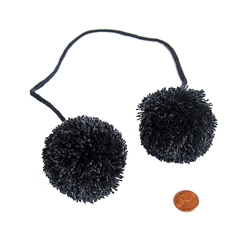 Wayuu Handcrafted Pom Pom Balls Assorted Sizes & Colors - Large Grey