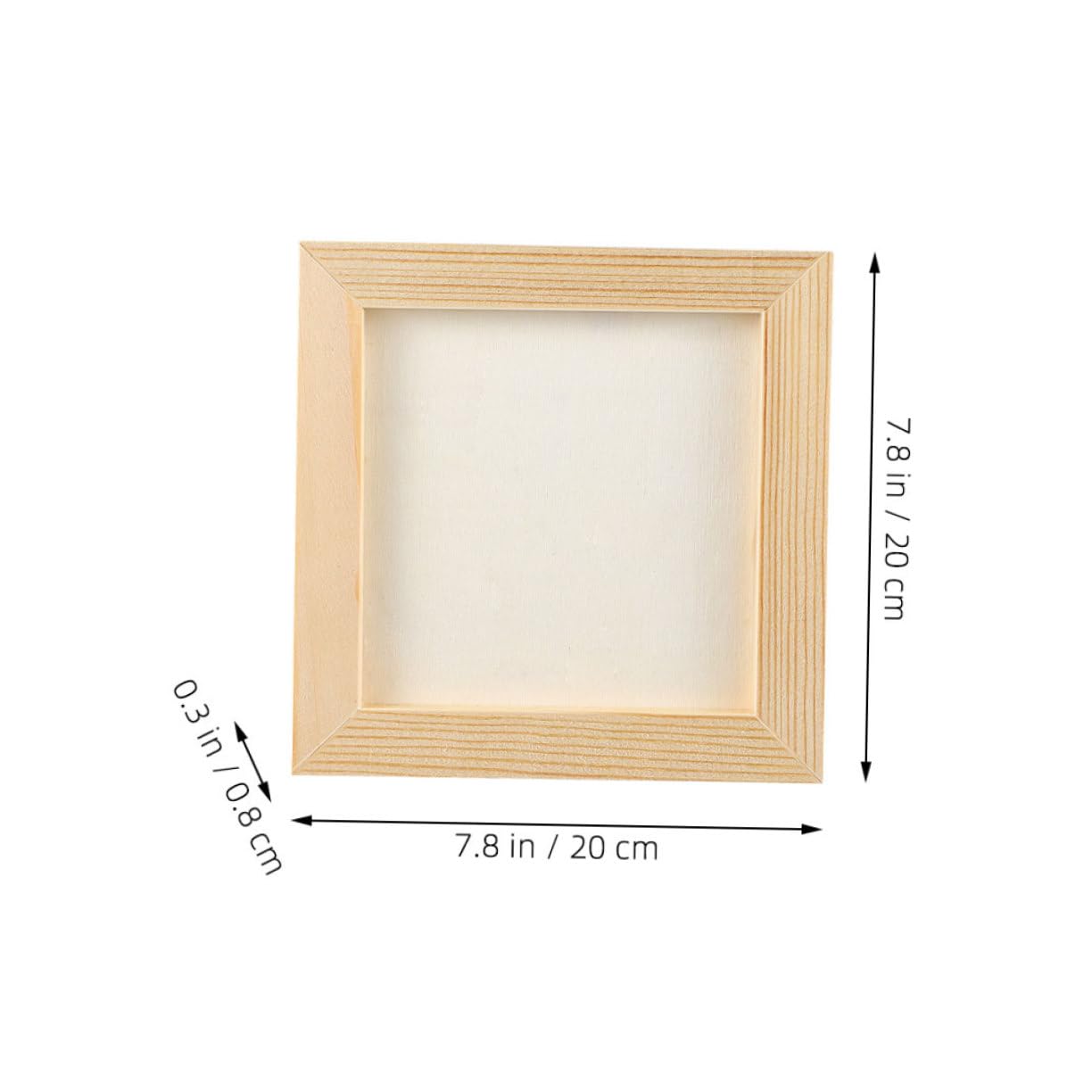 Kisangel Diy Craft Photo Frames 5pcs Wooden Blank Frames Paintable for Boys and Girls Sturdy Safe Enhance Creativity Imagination
