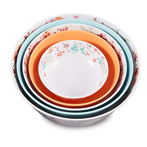 Member's Mark 5-Piece Melamine Mixing Bowl Set With Lids (Karma Wildflowers) #TOP2