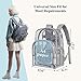PACKISM Clear Backpack - Large Clear Backpacks Heavy Duty Transparent Backpack, See Through Bookbag for Student, School, Work, Travel, Black(for age 12 above)