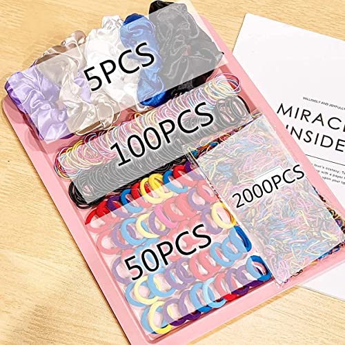 YANRONG 2155PCS Hair Elastics & Scrunchies Set - Price Drop