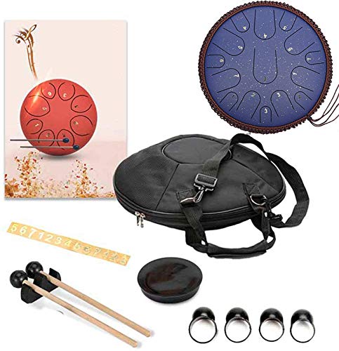 HEcSHENG 15 Notes Tambour De Langue en Acier 14 Pouces Tambour Harmonique Handpan Tambour De Réservoir Harmonique… - Les Beatles, Paul McCartney, John Lennon, RIngo Starr, George Harrison HEcSHENG 15 Notes Tambour De Langue en Acier 14 Pouces Tambour Harmonique Handpan Tambour De Réservoir Harmonique… – Image 7