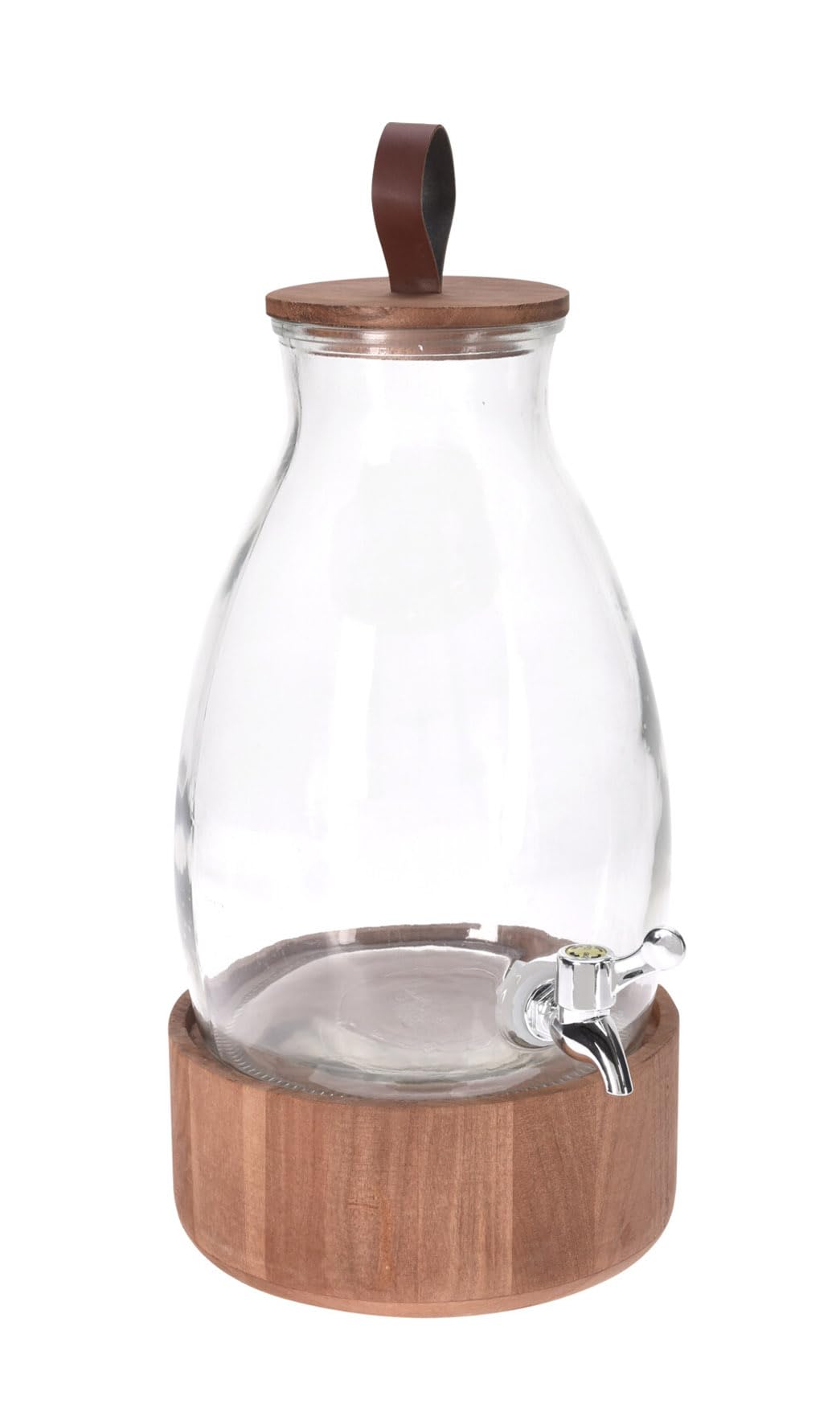 Getränkespender aus Glas mit Holzständer – 5,5 Liter