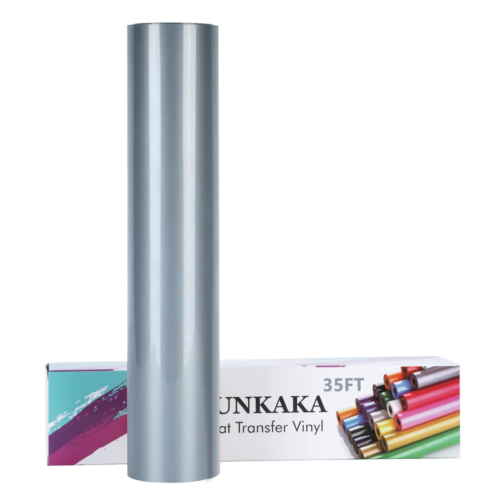 Vinyle thermocollant HTV argenté FUNKAKA pour personnaliser vos t-shirts de fête en famille