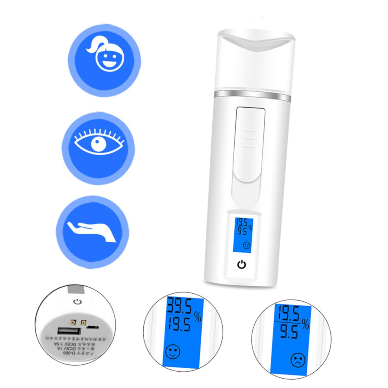 Beatifufu Portable Facial Nano Face Sprayer Hydrating Moisturizer Skin Care Device
