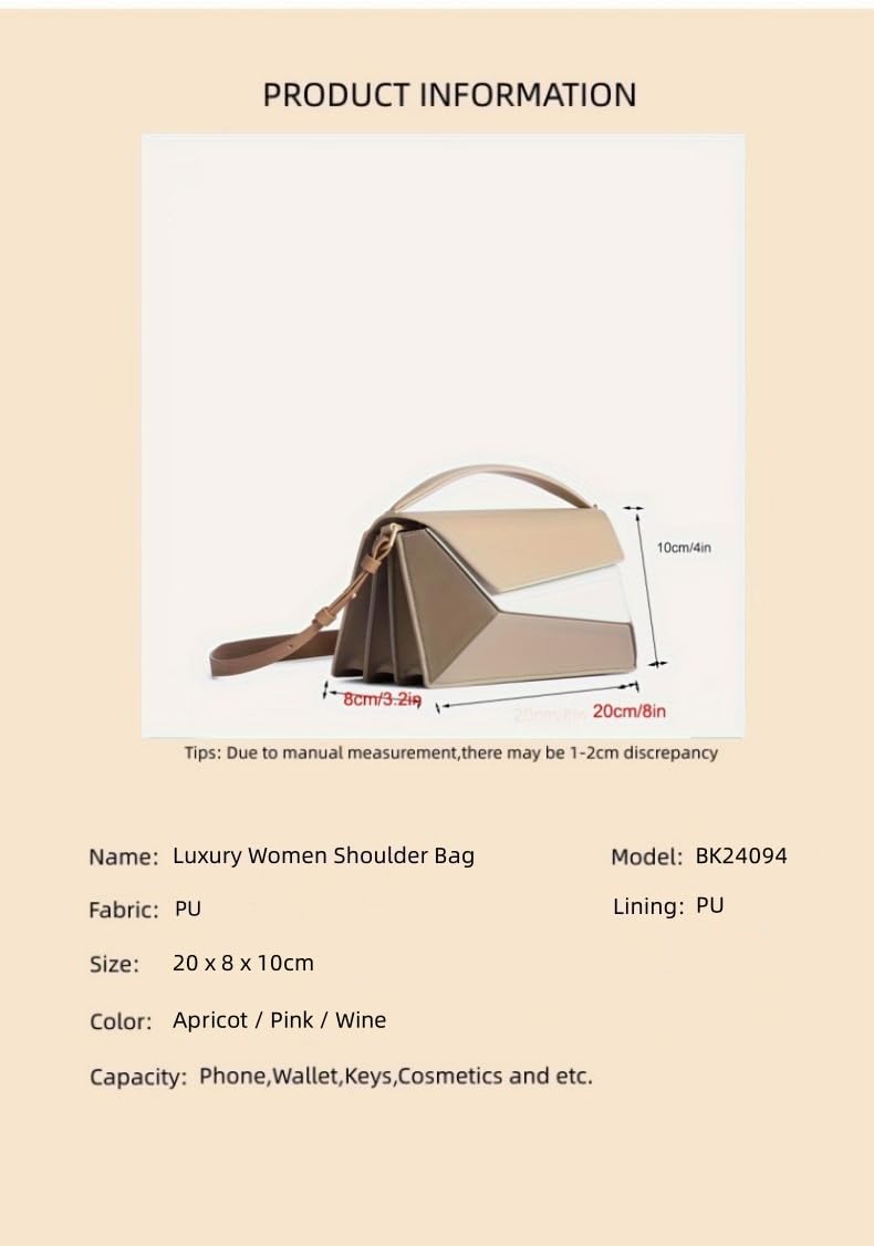 Bolsos de hombro de lujo para mujer, bolsos cruzados geométricos, bolsos de mano de diseñador de marca femenina, bolso de mano de lujo