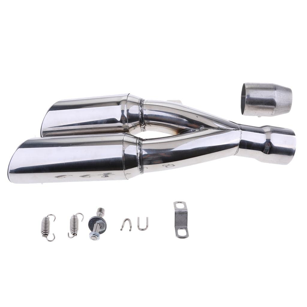 Tubo de Universal Plateado para Motocicleta