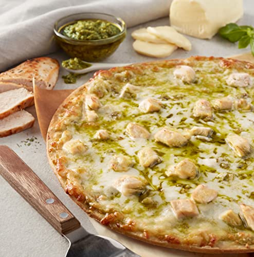 Image of Amazon Brand, Aplenty Chicken Pesto Thin And Crispy Pizza, 15.3 Oz (Frozen)