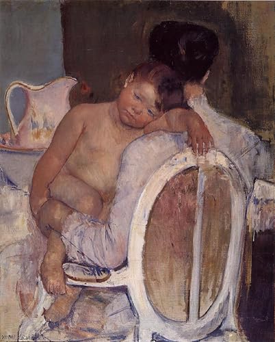 Cuadro para cabecero de cama de Mary Cassatt: Solución decorativa de 60x90cm