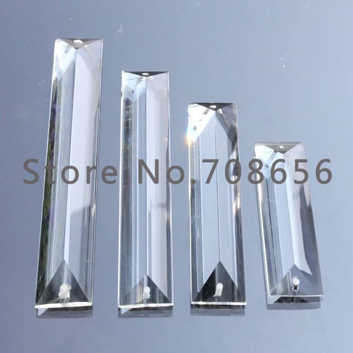 30pcs Chandelier Crystal Rec Glass Crystals with two holes Wedding & Party Triangle strip Chandelier Crystal Cut Clear