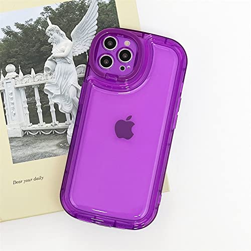 Coque iPhone 12 Pro Max design créatif violet pour appels vidéo mains libres