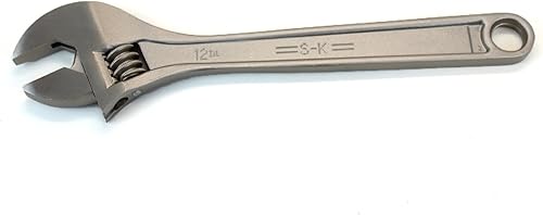 SK Tools USA - Llave cromada ajustable de 12 pulgadas, capacidad de mandíbula de 1-1/4 pulgadas | 8012