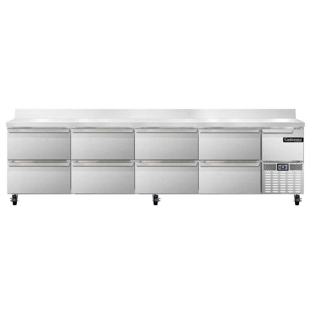 Continental Refrigerator CRA118-BS-D Refrigerated Base Worktop Unit, 118