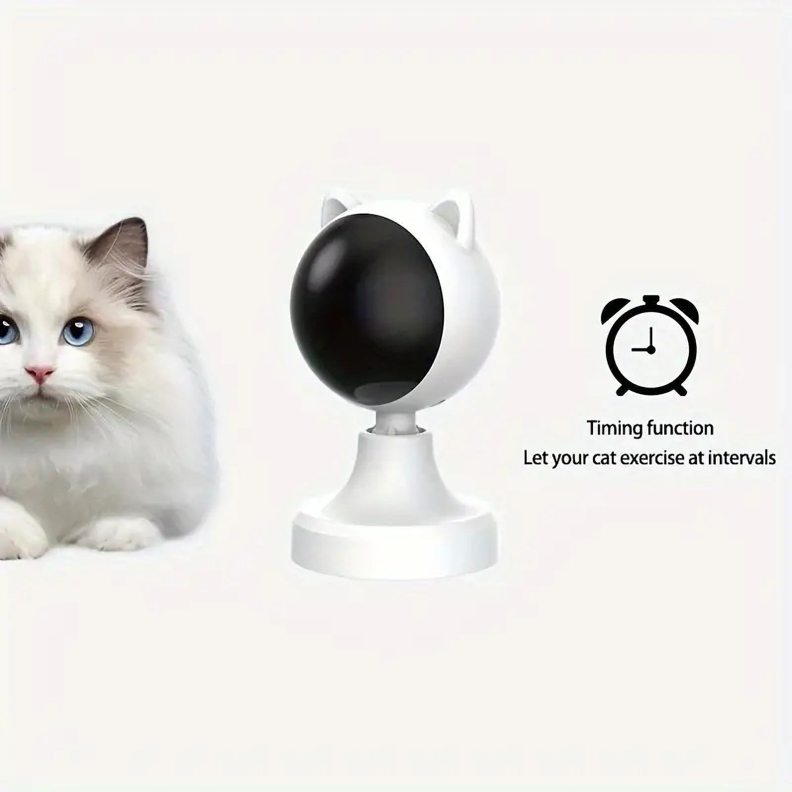 NCONCO Interactive Cat/Dog Toy, Motion Activated Laser, 2 Speed Modes, USB Rechargeable, Indoor Use, Adult Cats/Kittens/Dogs - Image 4