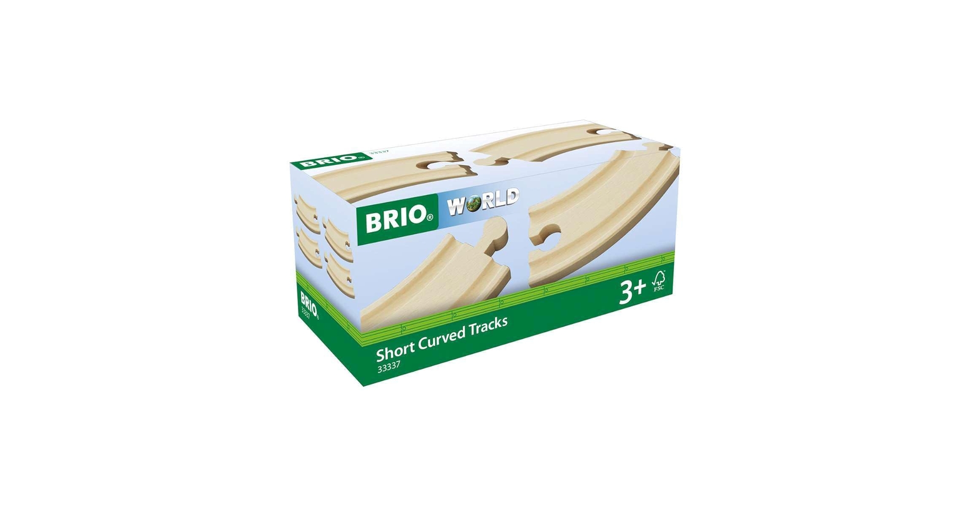 Amazon.com: BRIO World 33337 - Premium 4-Piece Short Curved