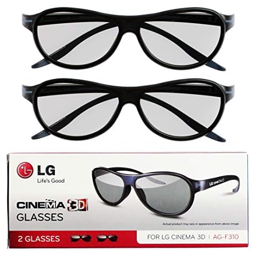 LG Cinema 3D Glasses AG-F310 2012 New Model 2 pairs Black