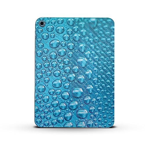Image of MightySkins Carbon Fiber Skin Compatible with Apple iPad 10.9 inch 10th Gen (2022) Full Wrap Kit - Wavy Drops | Protective, Durable Textured Carbon Fiber Finish | Easy to Apply | Made in The USA