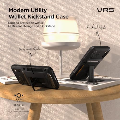 VRS DESIGN iPhone 17 Pro ケース 耐衝撃 カード入れ ストラップホール 付 スマホケース スタンド 付き カード 収納 頑丈 携帯ケース の商品画像 1