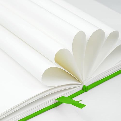 Miniatura 5 de JOYEUX Cuaderno en blanco, tamaño A5, 160 páginas, 3.53 ozm de grosor, cuaderno de bocetos de tapa dura para escribir, cuadernos de 5.7 x 8 pulgadas