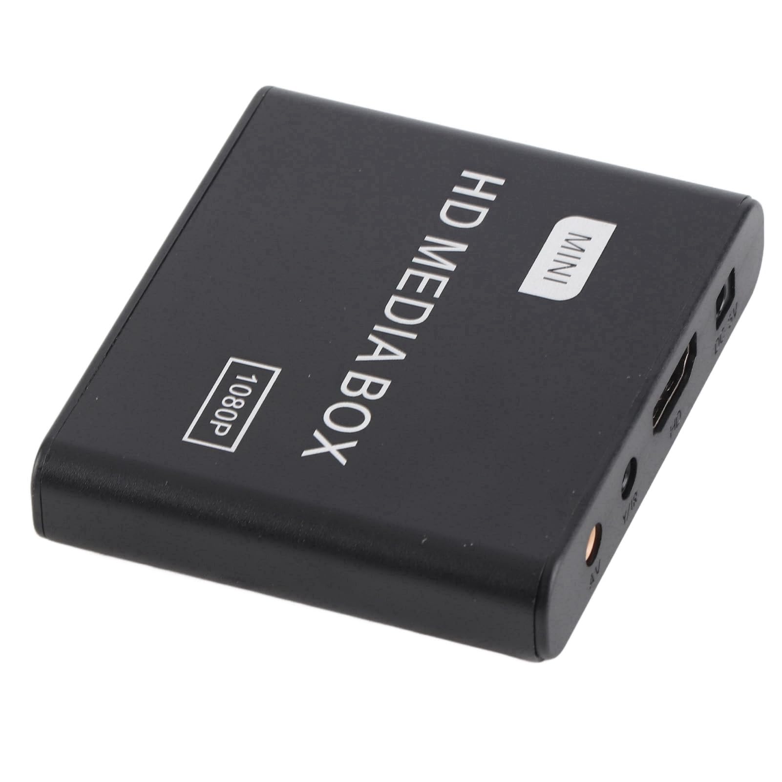 Mini Box Full HD Media Player Supporting 1080P Decoding for Home Entertainment (US Plug)
