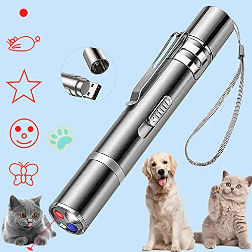 Cat Toys for Indoor Cats Kitten Pointer Toys, Cat Pointer Toy for Indoor Tease Cats Pointer Toy Playing Training Chaser Interactive Pet Dogs Indoor Cats Kitten Red Light Pointer Toys