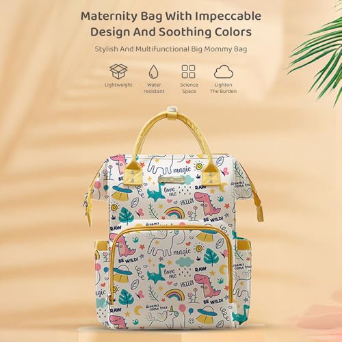 Image of StarAndDaisy Diaper Bag /Diaper Bag for Mothers for Travel, 28L Waterproof Baby Bag for Mother Travel with 15 Multipurpose Pockets