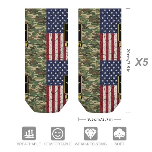 Athletic Low Cut Ankle Socks Men Unisex 5 Pack Wicking Gym Daily Comfort2