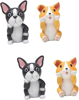 ULTECHNOVO 4 Peças Porta-Óculos De Animais Decoraciones Para Salas De Casa Resina Modelo De Cachorro Suporte Porta-Óculos Porta-Óculos Para Cães Prateleira De Óculos Decoração De Casa