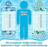 Alintor Luftmatratze Pool, 2 Stück Pool Zubehör Wasserhängematte, XL Luftmatratze Wasser Hängematte, 4 IN 1 Luftmatratze Pool Erwachsene Wasserspielzeug, Wasserhängematte Mit Netz Pool Spielzeug