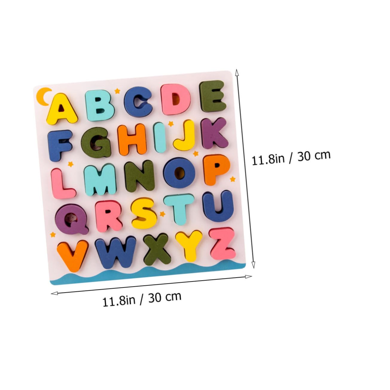 2 Juegos Juguetes Educativos de Madera para Puzzles Alfabeto y Números con Base Bloques de Aprendizaje para Matemáticas y Letras para Desarrollo Temprano y Familiares