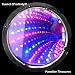 3D LED Strobe Flashing Infinity Tunnel Necklace Pendant for Party favors- 6 Modes RGB Light up Necklace(US Seller)