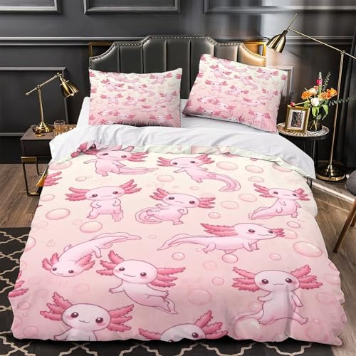 Housse de couette axolotl microfibres super douce pour bien dormir en hiver - 2