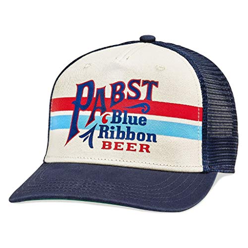 Image of AMERICAN NEEDLE Pabst Blue Ribbon PBR Beer Unisex Adjustable Snapback Baseball Hat