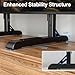 HOLMAXD Universal TV Stand for 19-75 Inch LCD LED TVs, Height Adjustable TV Legs Replacement Hold up to 110 lbs, Table Top TV Stand Base, Max VESA 800X600mm