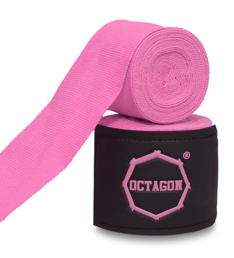 Octagon Hand Wraps Fightgear Supreme Basic Pink 5m Premium Quality PL