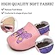 EDOTON Krabbelschuhe Baby LederLauflernschuhe Mädchen mit weichen Wildledersohlen Lederschuhe Baby Jungen Mädchen Hausschuhe 0-24 Monate