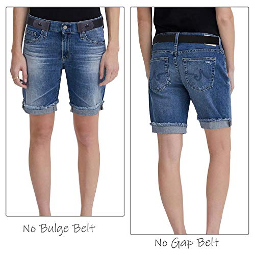 Image of WERFORU No Buckle Stretch Belt for Women and Men Elastic Waist Belt up to 72 Inches for Jeans Pants