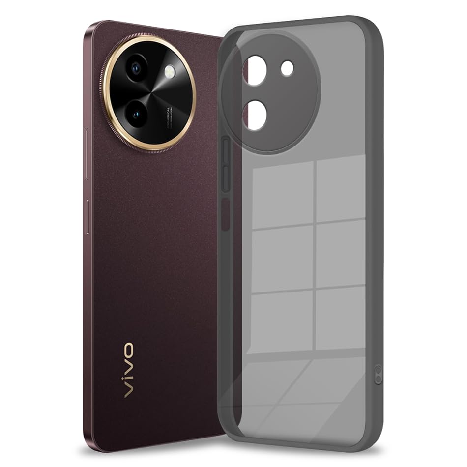 Fashionury Colored Transparent Back Case Cover for Vivo T3x 5G | Shockproof Design | Camera Protection Bump | Colored TPU | Bumper Case for Vivo T3x 5G (Black) (B0D8PVNGTL) Amazon Price History, Amazon Price Tracker