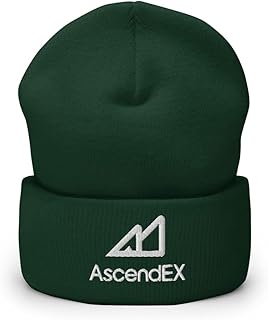 Hogue WS LLC AscendEx Cryptocurrency Logo Hat (Embroidered Cuffed Beanie)