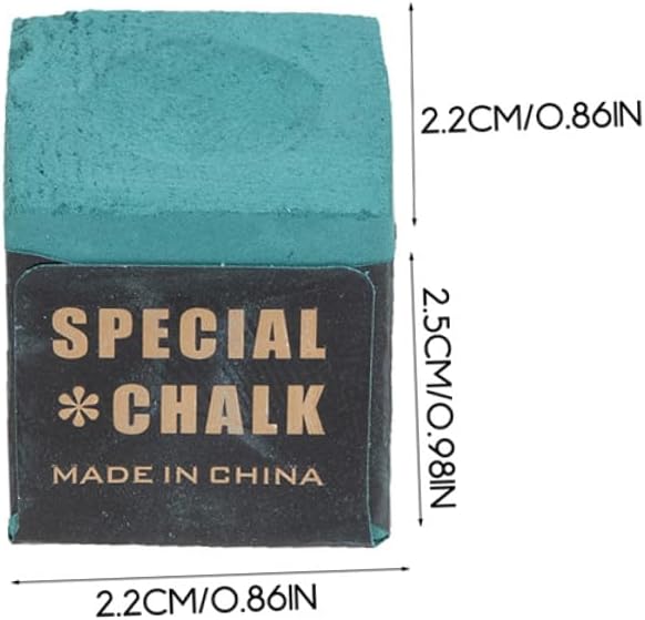 Zerodeko 24pcs Pool Cue Chalk Cubes for Billiard Tournaments Anti-Skid Smooth Surface Billiard Cue Chalk Bulk Table Pool Accessories for Training and Match Use