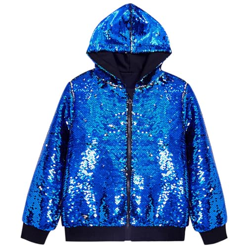 BweStilm Chaqueta de lentejuelas para hombre con purpurina – Retro Party Bomberjacke lentejuelas elegante 80er Glitzerjacke Trainingjacke bunt College Collegejacke Baseball Disco Kostüm