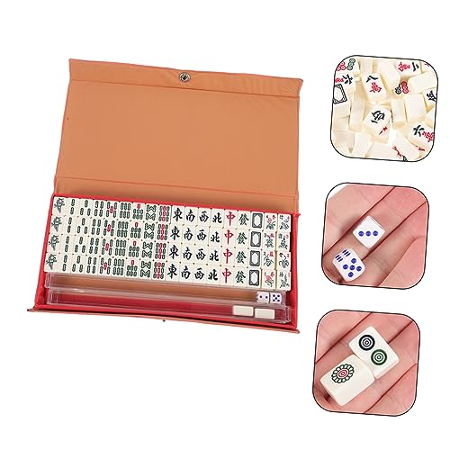 Mahjong miniature résistant et léger avec accessoires de jeu - 3