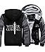 Produktbild Winter Plus Samt Kapuzen Pullover Hoodie Dick Zip Kostüm Pulli Top Jacke Sweatshirt Herren Cosplay Verrücktes Kleidung