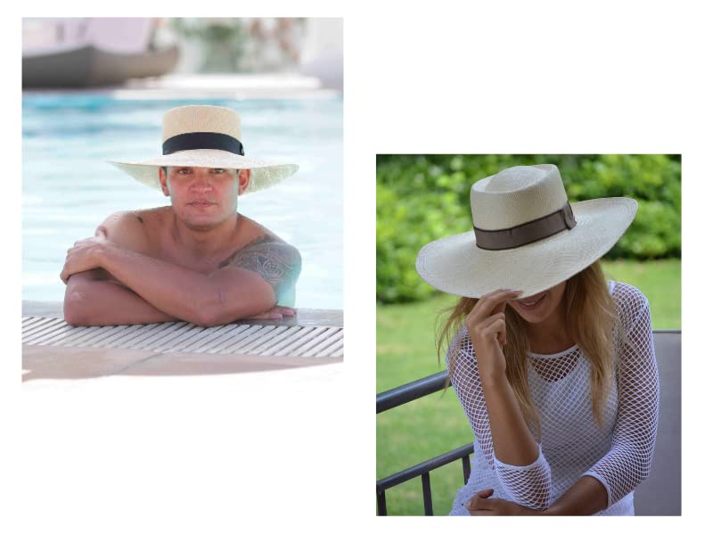 Gamboa Genuine Panama Hat Gambler Wide Brim Straw Hat Amazon.in