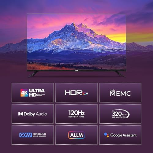 Image of VW 109 cm (43 inches) Pro Series 4K Ultra HD Smart QLED Google TV VW43GQ2
